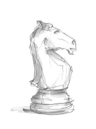 Picture of CHESS PIECE STUDY I