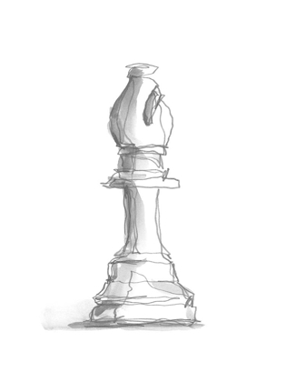 Picture of CHESS PIECE STUDY IV