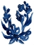 Picture of INDIGO BRUSH BLOOMS I