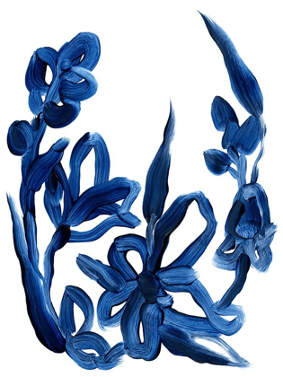 Picture of INDIGO BRUSH BLOOMS II