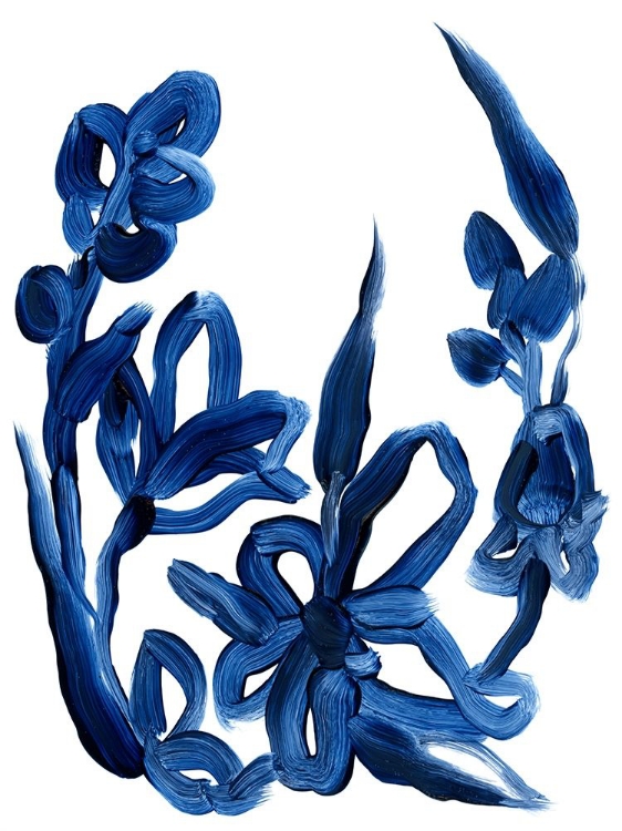 Picture of INDIGO BRUSH BLOOMS II