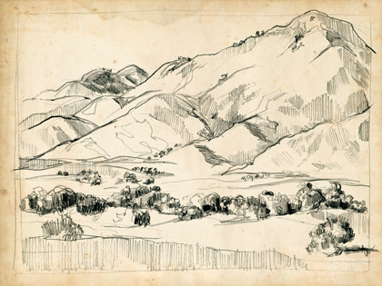 Picture of MOUNTAIN SKETCH I