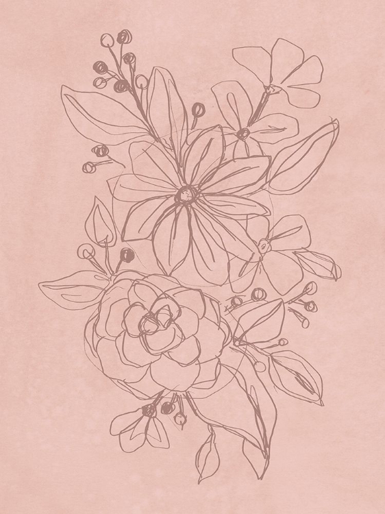 Picture of ROSETONE BLOSSOMS I