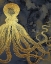 Picture of OCTOPUS INK GOLD AND BLUE I