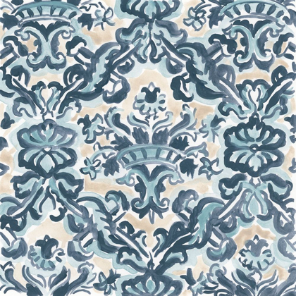 Picture of BLUE AND KHAKI MOTIF II