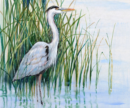 Picture of HERON IN THE MARSH I