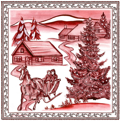 Picture of CHRISTMAS WONDERLAND TOILE II