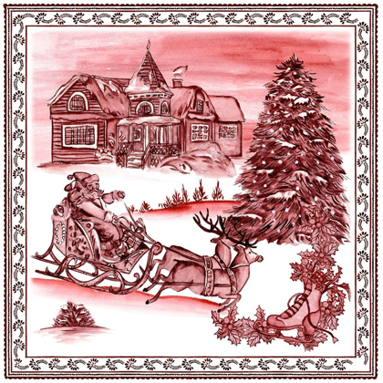 Picture of CHRISTMAS WONDERLAND TOILE IV