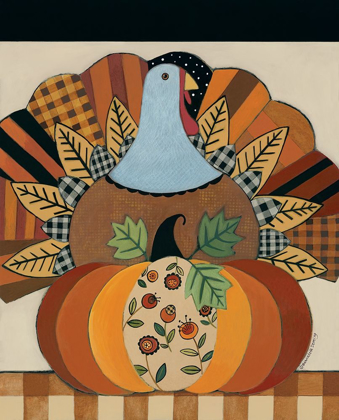 Picture of TURKEY AND PATTERNED PUMPKIN