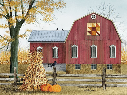 Picture of AUTUMN LEAF QUILT BLOCK BARN    