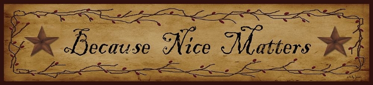 Picture of BECAUSE NICE MATTERS             