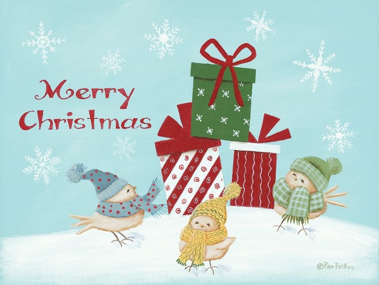 Picture of WINTER BIRDS MERRY CHRISTMAS