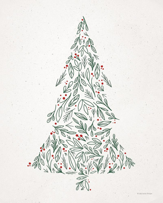 Picture of FLORAL CHRISTMAS TREE III 