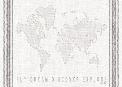 Picture of FLY, DREAM, DISCOVER, EXPLORE MAP    