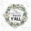Picture of MERRY CHRISTMAS YALL WREATH 