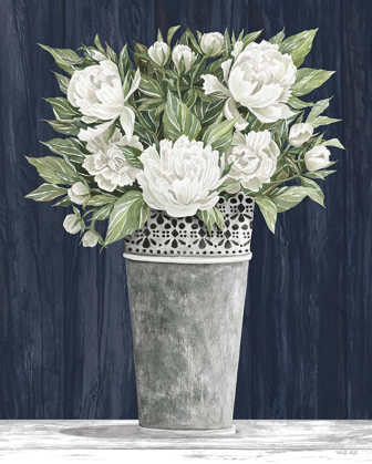 Picture of PUNCHED TIN WHITE FLORAL   