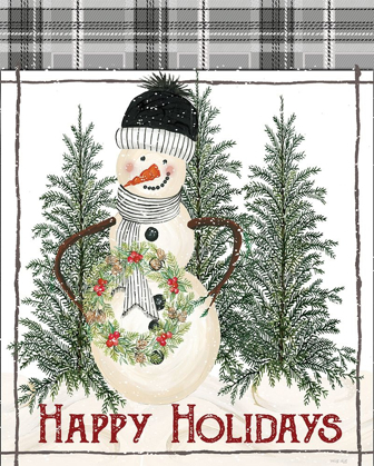 Picture of HAPPY HOLIDAYS SNOWMAN