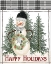 Picture of HAPPY HOLIDAYS SNOWMAN