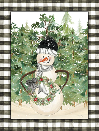 Picture of SNOWMAN WITH WREATH  