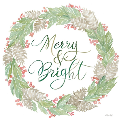 Picture of MERRY AND BRIGHT WREATH