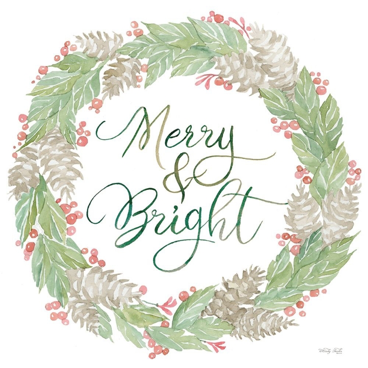 Picture of MERRY AND BRIGHT WREATH