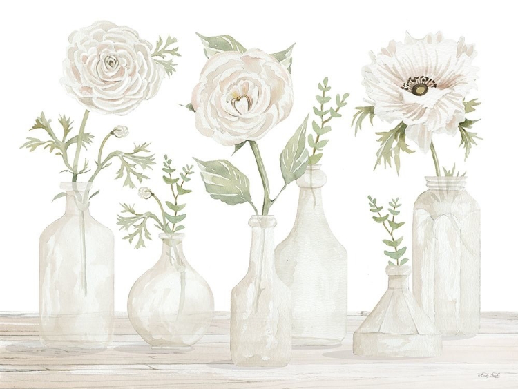 Picture of BOTTLES AND FLOWERS II