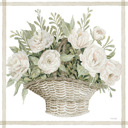 Picture of BASKET OF PEONIES