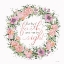 Picture of LIVE BY FAITH FLORAL WREATH