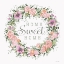 Picture of HOME SWEET HOME FLORAL WREATH
