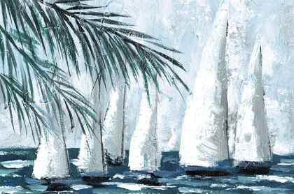 Picture of SAILBOATS BEHIND THE PALMS