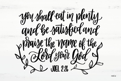 Picture of EAT IN PLENTY JOEL 2:26 