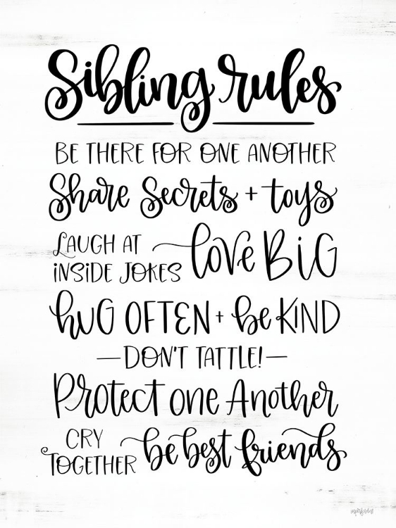 Picture of SIBLING RULES