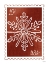 Picture of CHRISTMAS STAMP RED SNOWFLAKE  