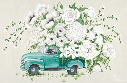 Picture of WHITE FLORAL TRUCK