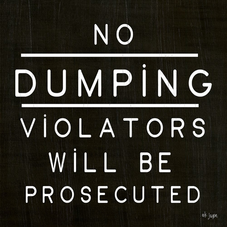 Picture of NO DUMPING