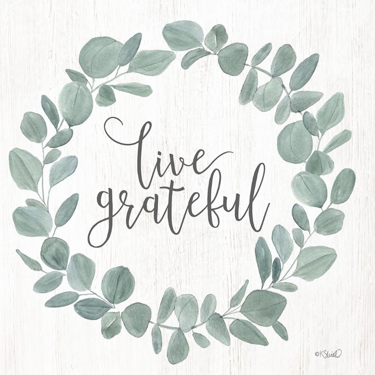 Picture of LIVE GRATEFUL EUCALYPTUS WREATH