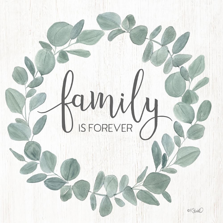Picture of FAMILY FOREVER EUCALYPTUS WREATH
