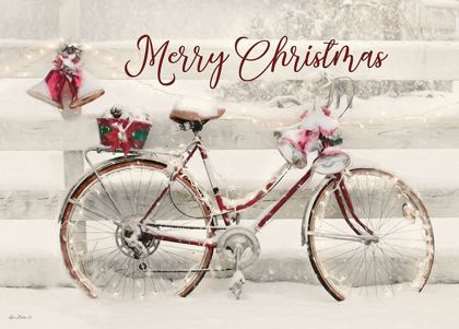 Picture of MERRY CHRISTMAS SNOWY BIKE 