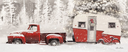 Picture of CHRISTMAS CAMPER WITH BIKE