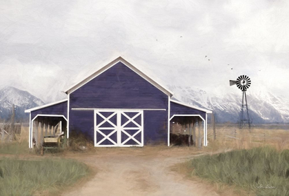 Picture of NAVY BARN IN TETONS    
