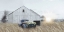Picture of NAVY BLUE TRUCK WITH FLOWERS