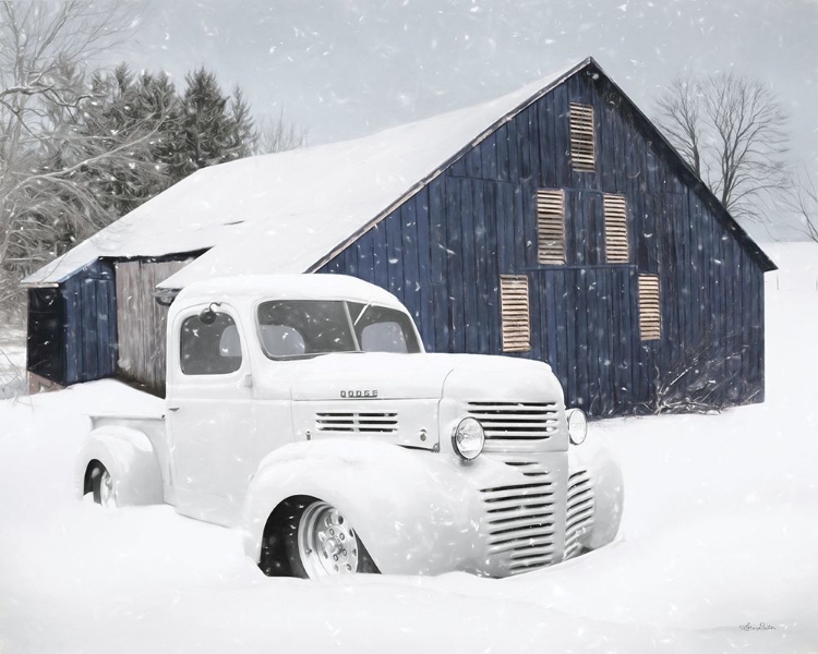 Picture of WINTER BLUE BARN