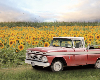 Picture of TRUCK WITH SUNFLOWERS
