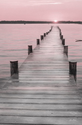 Picture of PINK SUNSET AT THE DOCK