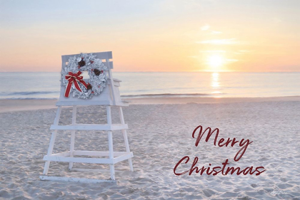 Picture of MERRY CHRISTMAS BEACH SUNRISE