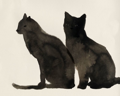 Picture of TWO BLACK CATS 