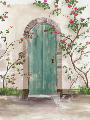Picture of ARCH DOOR WITH ROSES 