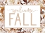 Picture of WELCOME FALL
