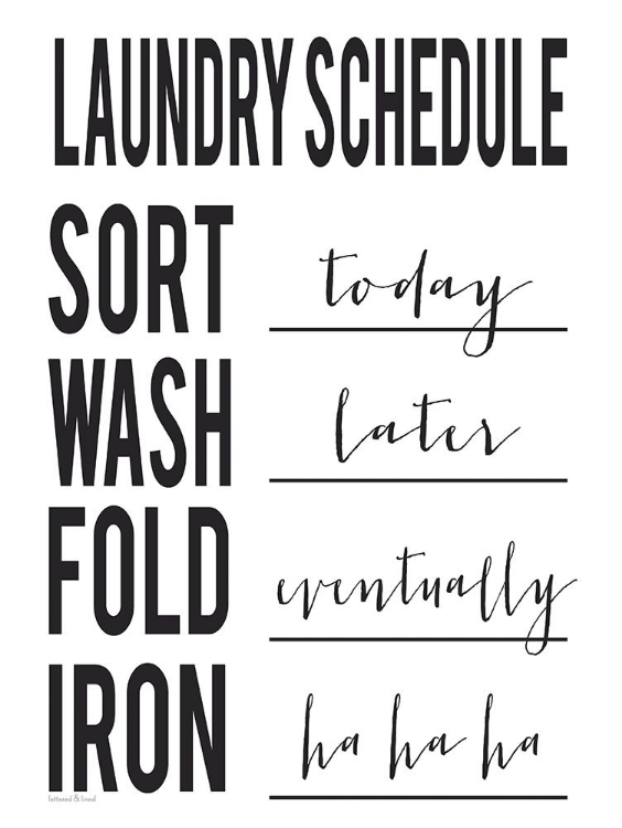 Picture of LAUNDRY SCHEDULE