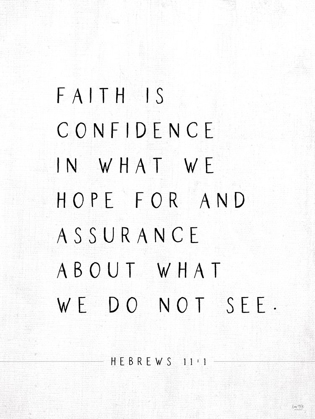 Picture of FAITH IS CONFIDENCE